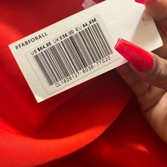 Red After Five Dress - Picture 3 of 4